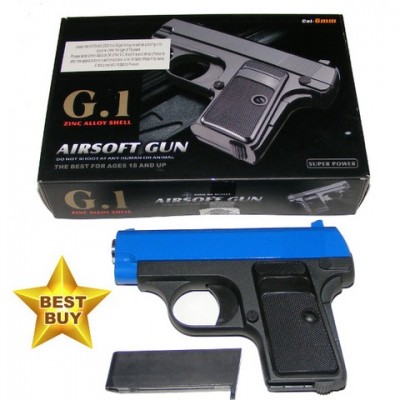 Galaxy G1 Blue Spring Powered Metal BB Gun Pistol 250 FPS Galaxy G1 Blue Spring Powered Metal BB Gun Pistol 250 FPS